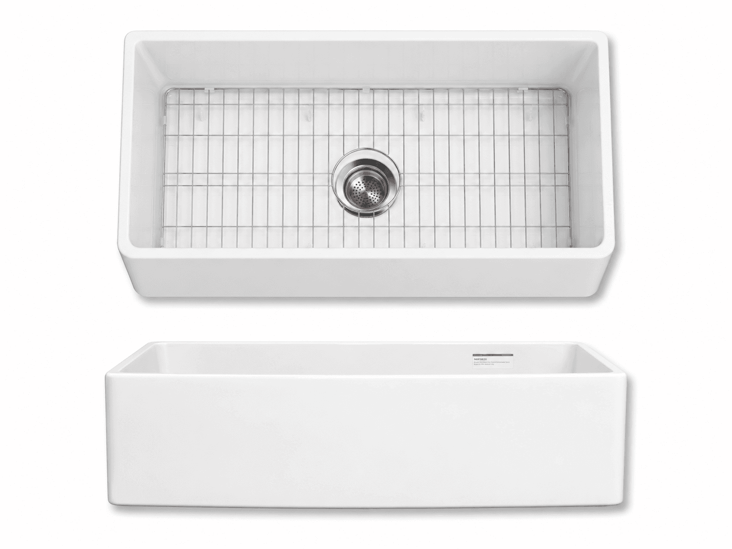 SBS3320S Apron Front Fireclay Single Bowl 33"X21"X10"