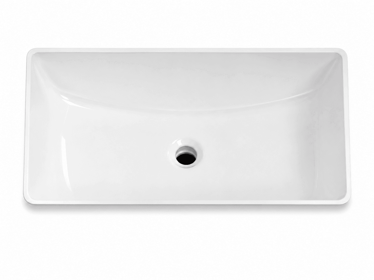 BS2114 Ceramic U/M Rectangle Vanity Sink Large