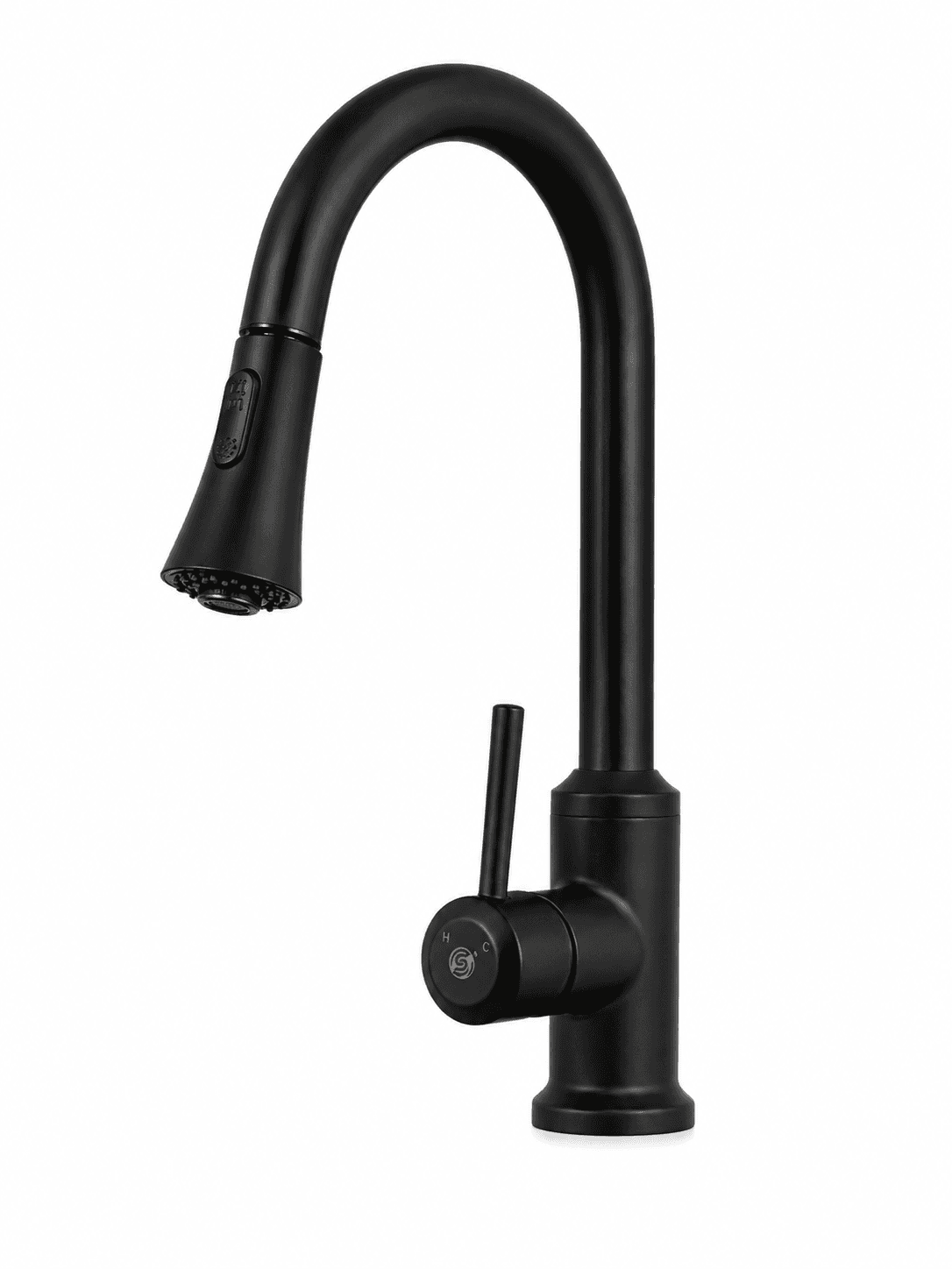 N88486-BL Single Handle Pull-Out Kitchen Faucet - Black