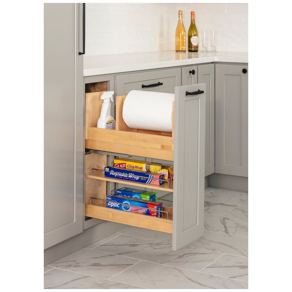 8" Soft-Close Paper Towel Base Pullout — PTBPO2-8SC