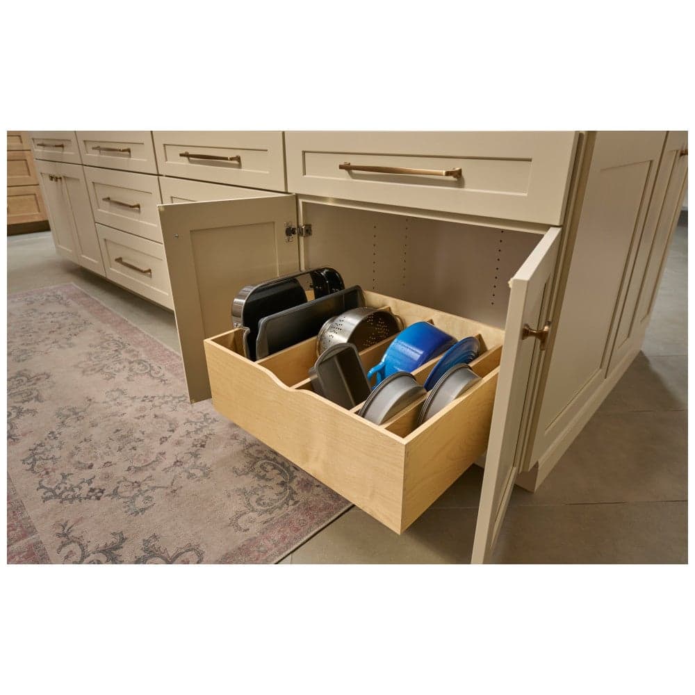 Wood Single Drawer Cookware Rollout — ROCWS-WB